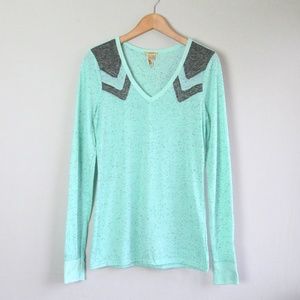 BKE mint long sleeve tee